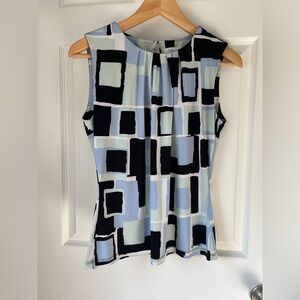 Calvin Klein Geometric Pattern Sleeveless Top